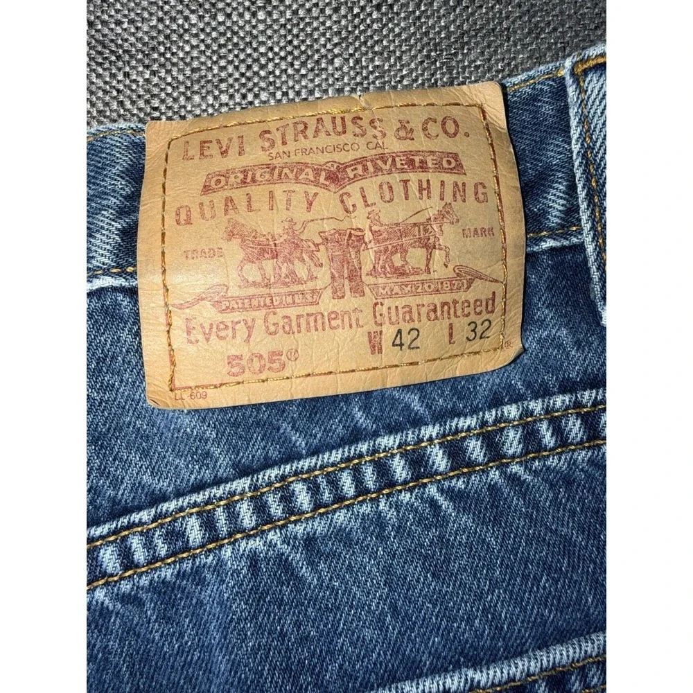 Levi's 505 Vintage 90s Made In Canada Jeans‎ Men's Fits 40x31 (Tag 42x32) Blue